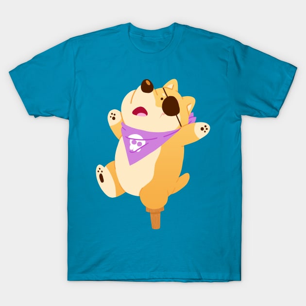 Pirate Shiba T-Shirt by eagletoons